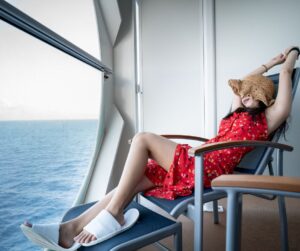cruise cabin, ship cabin, relaxing retreat